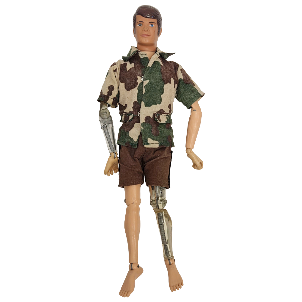 VINTAGE 1975 HASBRO G.I. JOE ATOMIC MAN MIKE POWERS 12" FIGURE (INCOMPLETE)