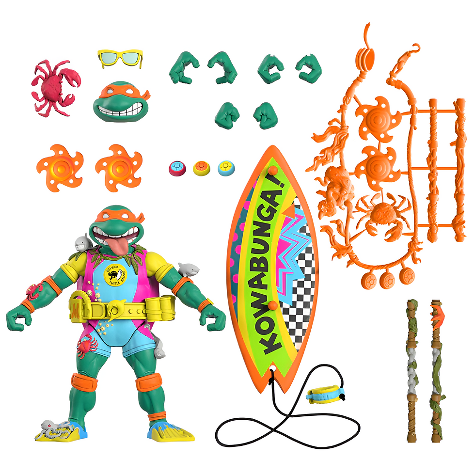 Thumbnail: 2021 SUPER7 TMNT SEWER SURFER MIKE FIGURE