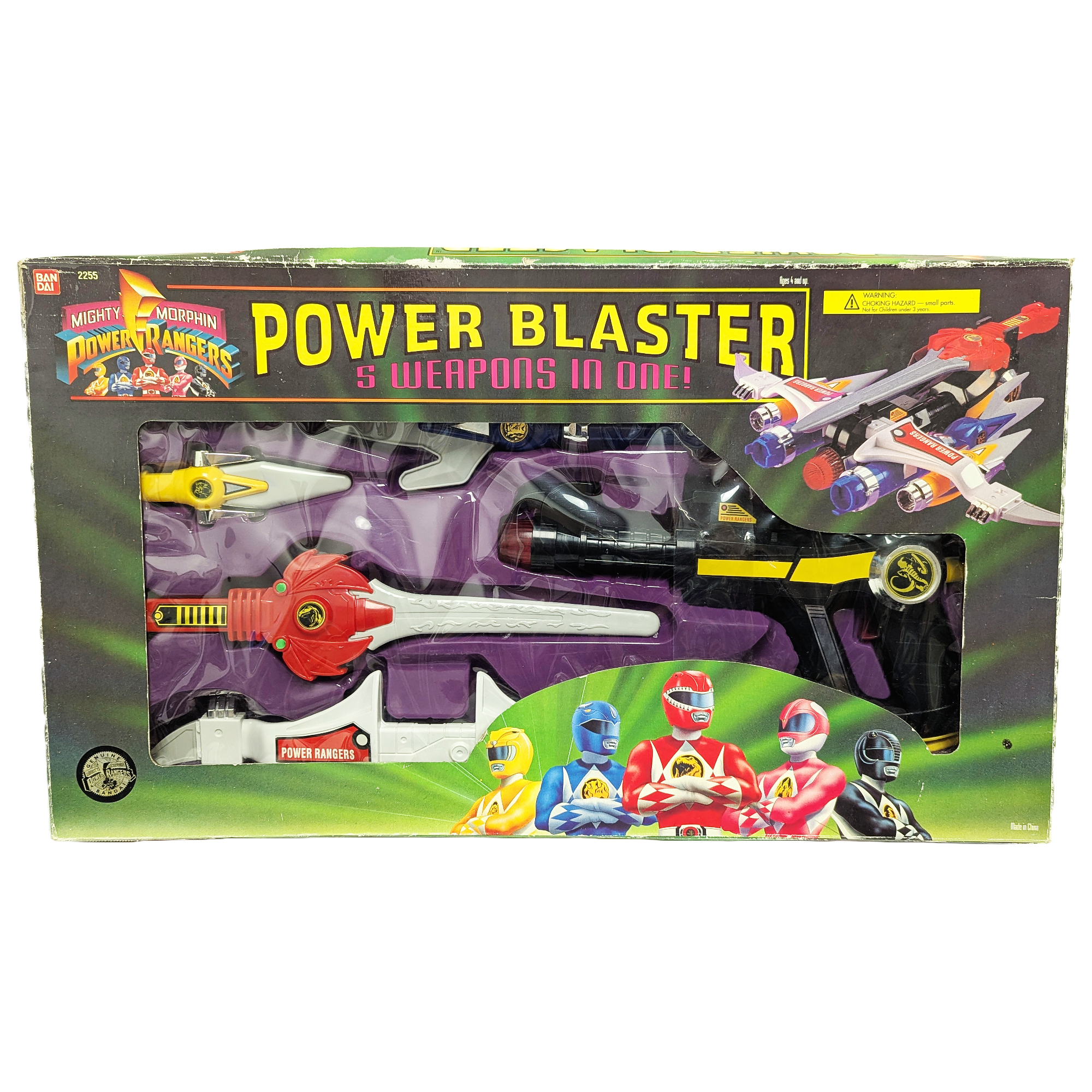 VINTAGE 1995 BAN DAI MMPR POWER BLASTER WEAPON PREOWNED
