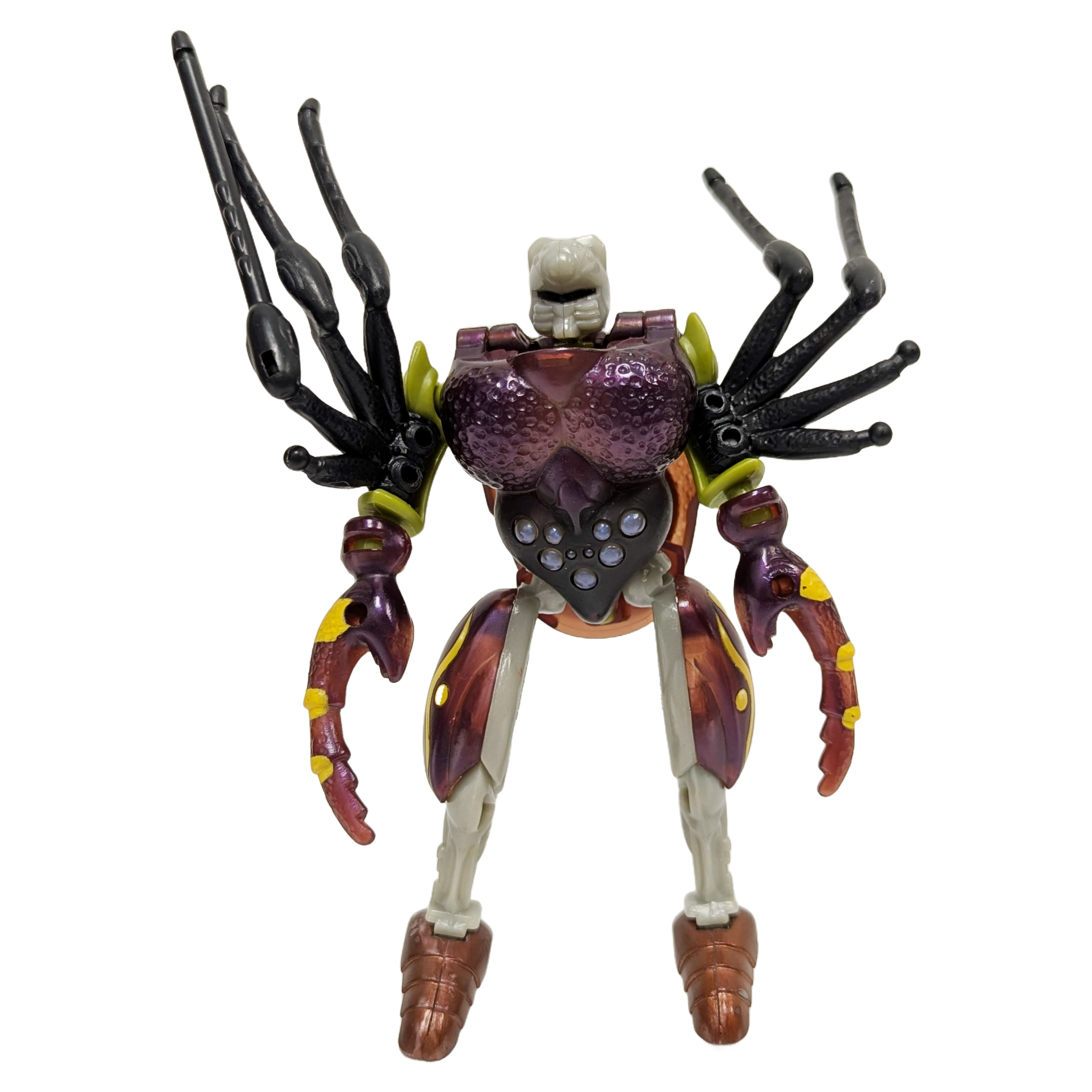 VINTAGE 1995 HASBRO TRANSFORMERS BW DELUXE TARANTULAS FIG LOOSE INCOMPLETE