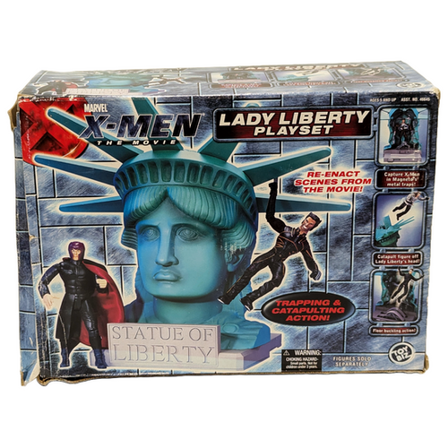アメコミ MARVEL X-MEN THE MOVIE LADY LIBERTY PLAY VINTAGE 2000 TOY BIZ X-MEN THE MOVIE LADY LIBERTY PLAYSET
