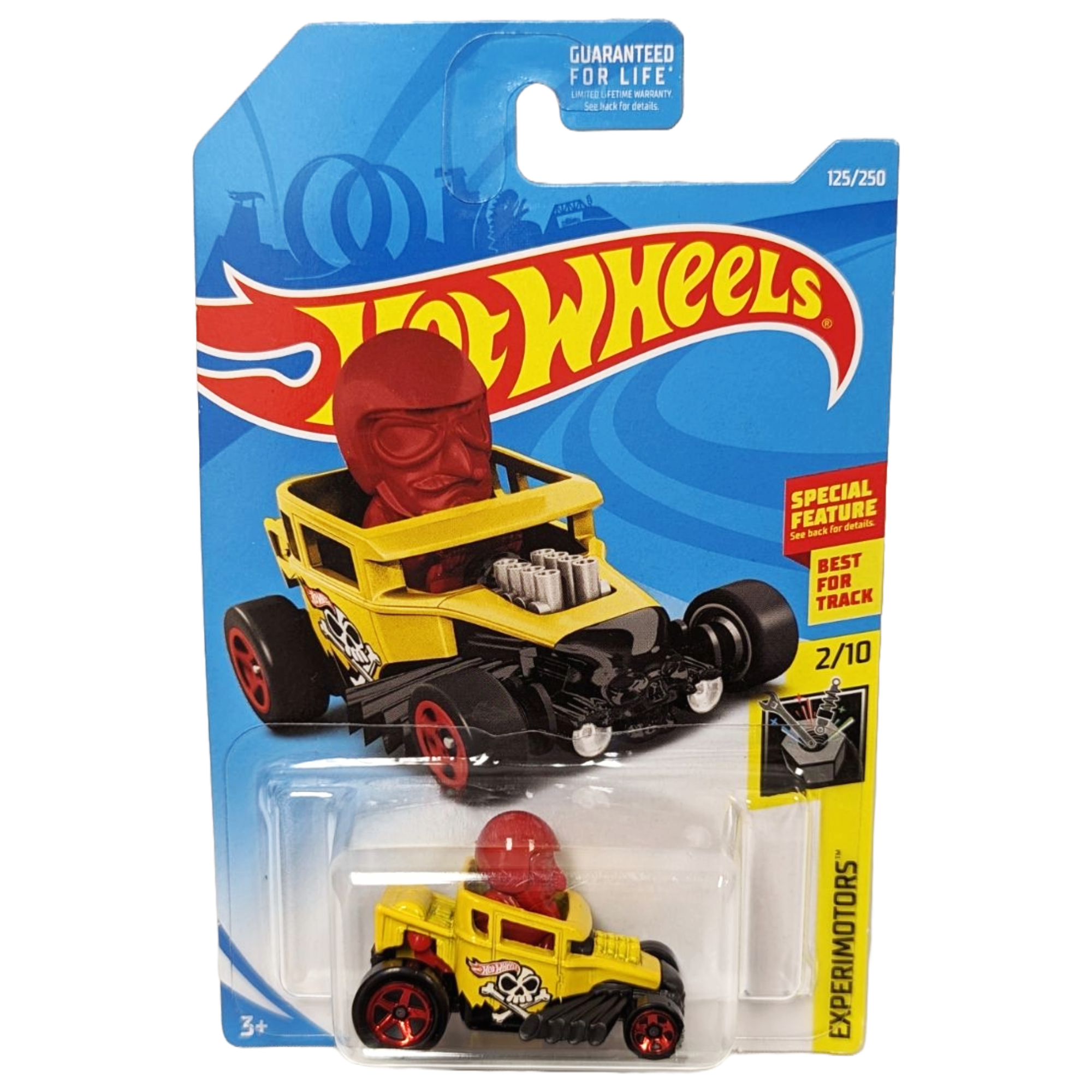 2017 MATTEL HOT WHEELS SKULL SHAKER (YELLOW) DIE CAST