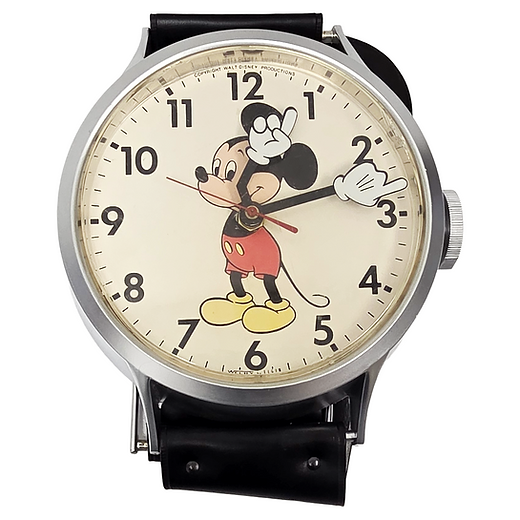 VINTAGE 1988 WELBY ELGIN GIANT ELECTRIC MICKEY MOUSE WRISTWATCH