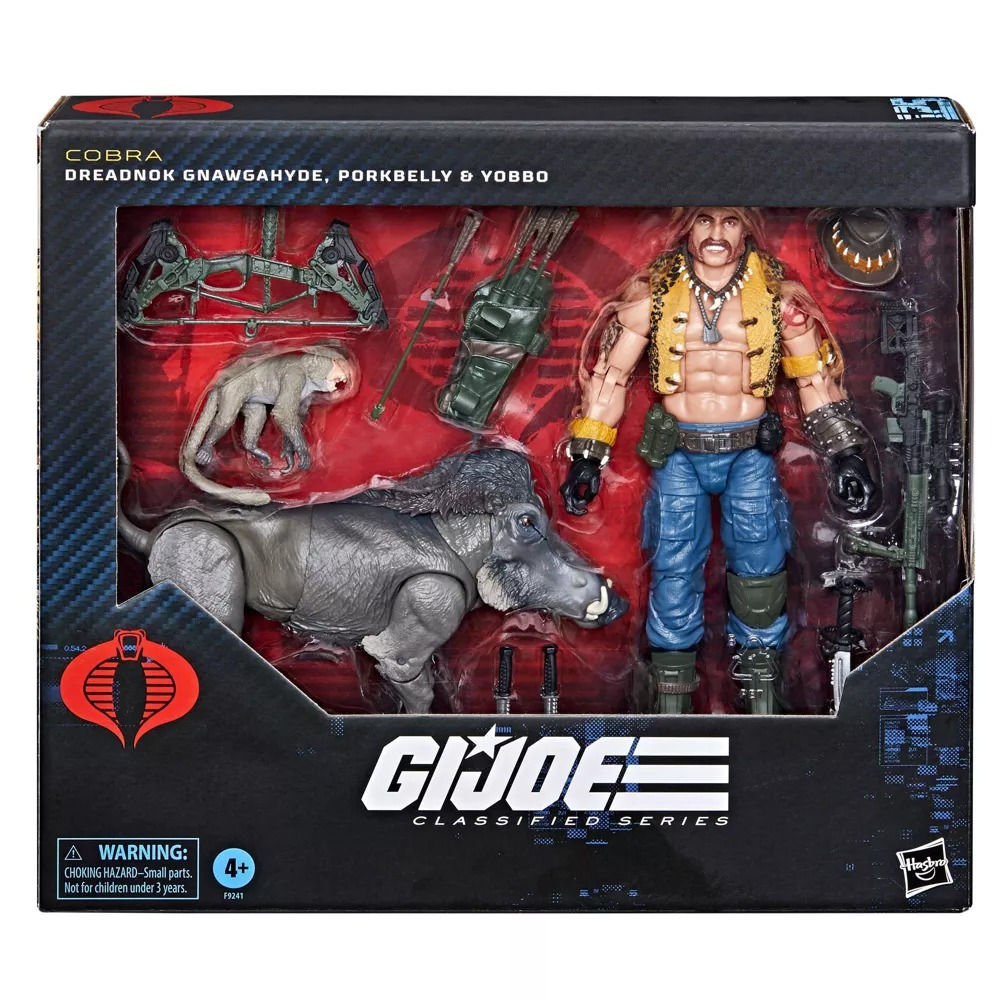 2024 HASBRO G.I.JOE GNAWGAHYDE, PORKBELLY & YOBBO FIGURES