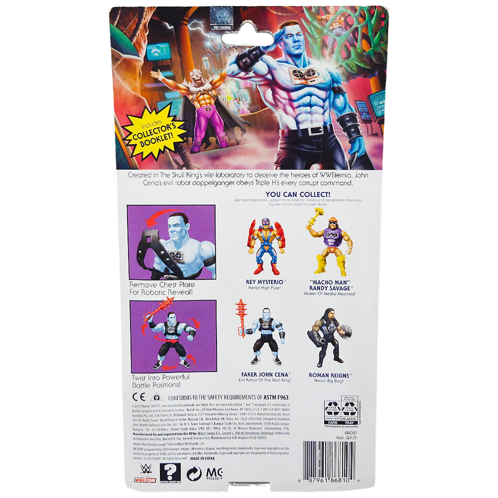 Thumbnail: 2019 MATTEL MOTU X WWE FAKER JOHN CENA ROBOT OF THE SKULL KING FIG