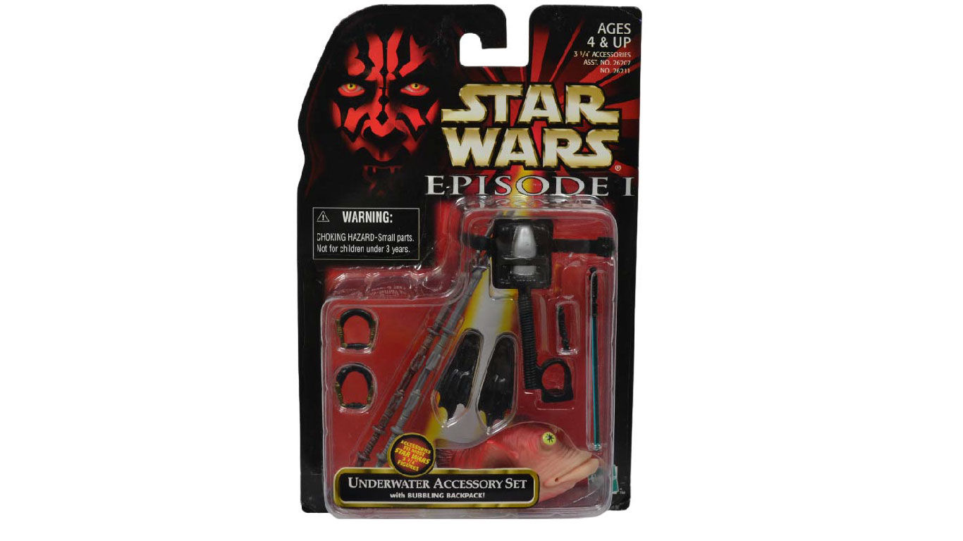 VINTAGE 1998 HASBRO STAR WARS EPISODE 1 UNDERWATER ACCESSORY SET