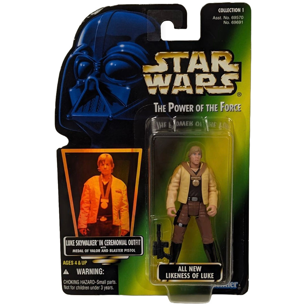 VINTAGE 1996 HASBRO STAR WARS POTF LUKE IN CEREMONIAL UNIFORM ACTION FIG