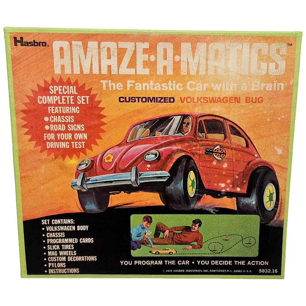 Thumbnail: VINTAGE 1970 HASBRO RARE AMAZE-A-MATICS CUSTOMIZED VOLKSWAGEN BUG TESTED - WORKS