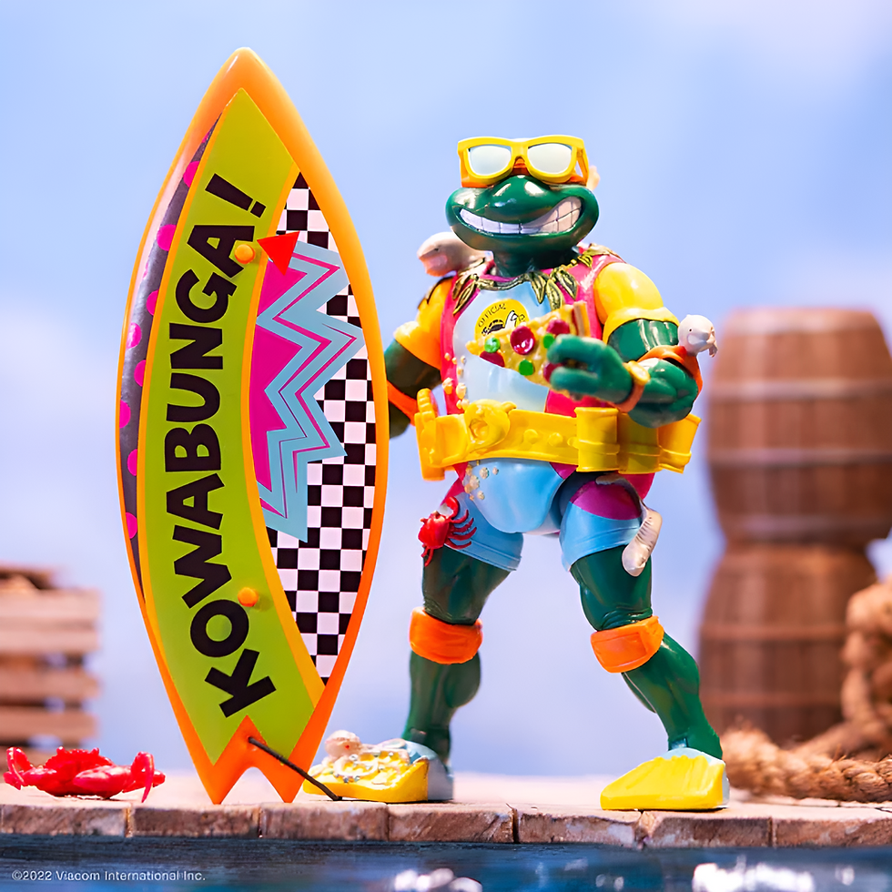 Thumbnail: 2021 SUPER7 TMNT SEWER SURFER MIKE FIGURE