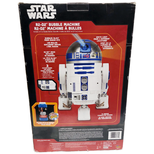 2015 IMPERAL TOY CO. STAR WARS R2-D2 BUBBLE MAKER MACHINE