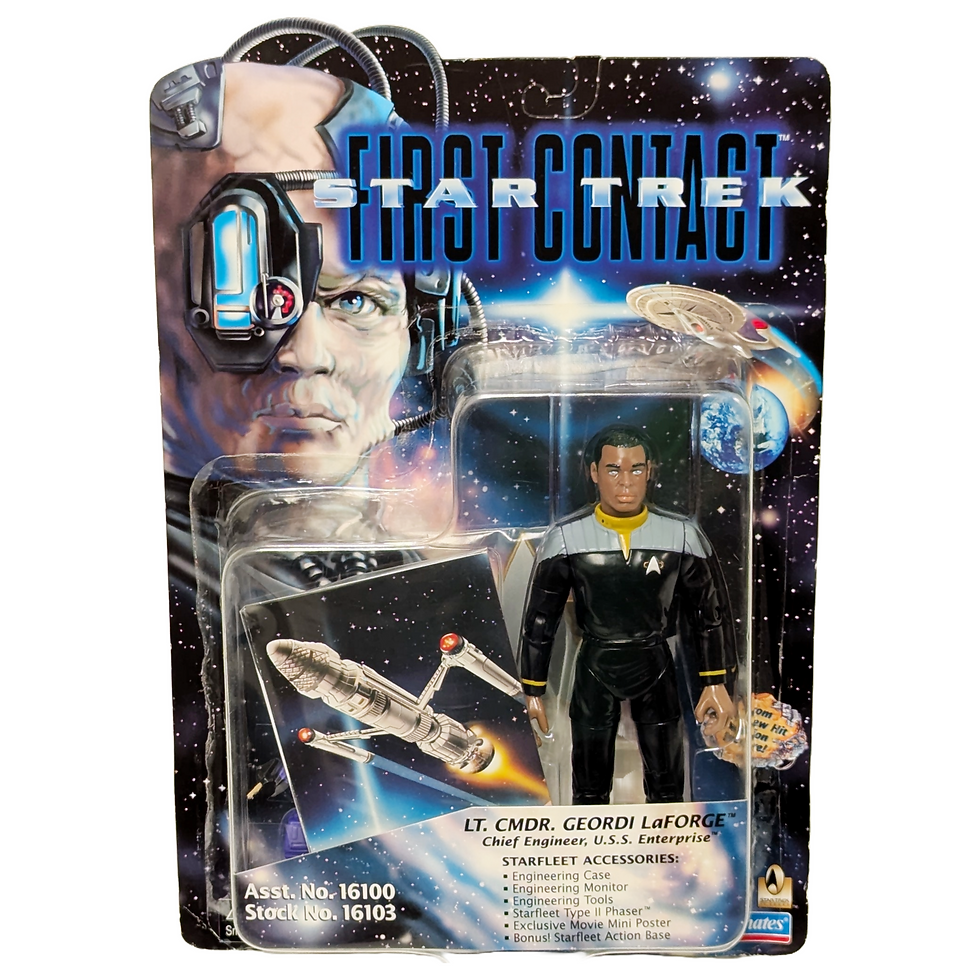 VINTAGE 1996 PLAYMATES STAR TREK FIRST CONTACT GEORDI LAFORGE FIGURE