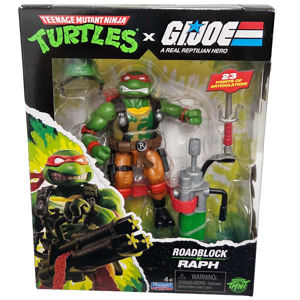 Thumbnail: 2026 PLAYMATES TMNT X G.I. JOE ROADBLOCK RAPH