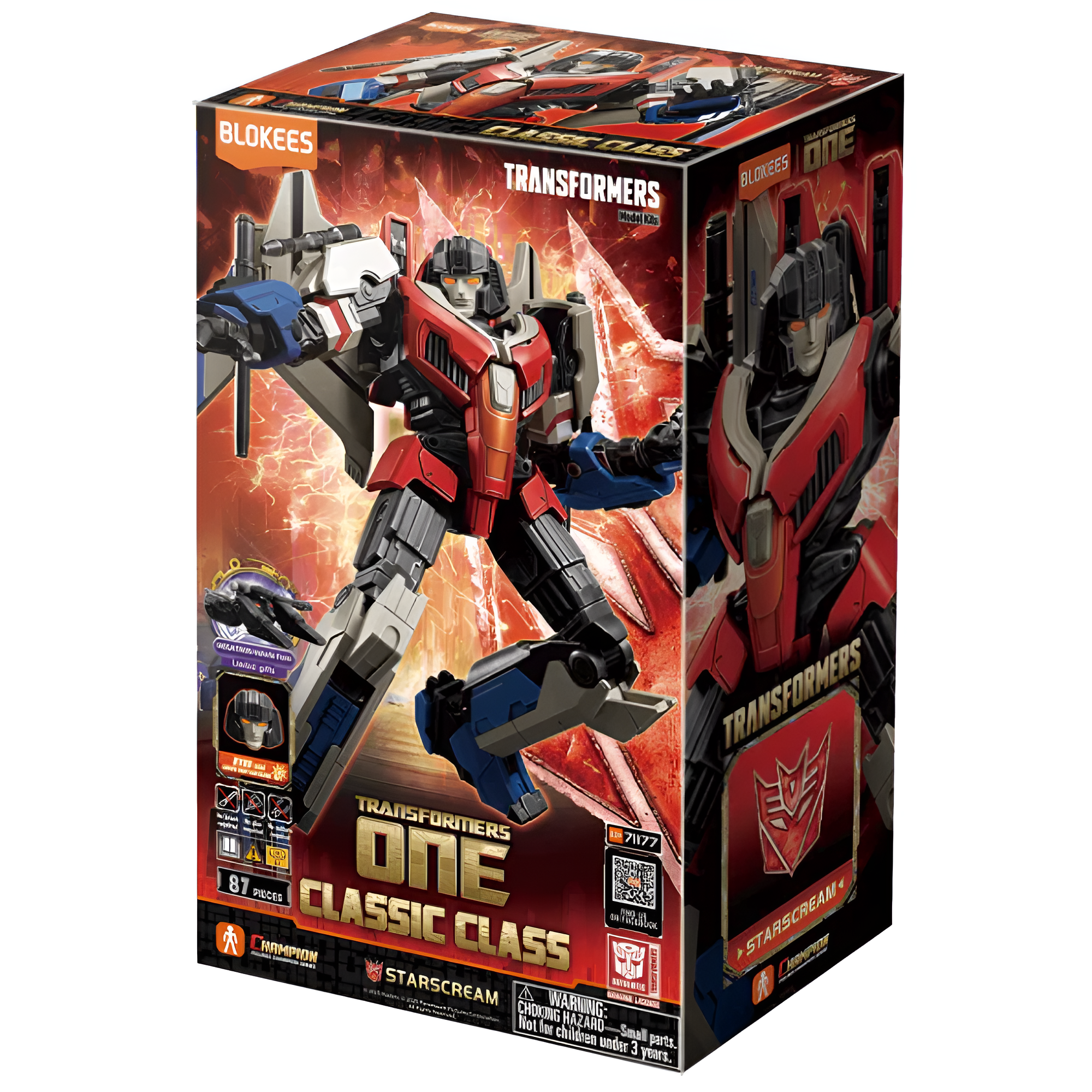 2025 BLOKEES TRANSFOMERS ONE CC STARSCREAM BLOKEE