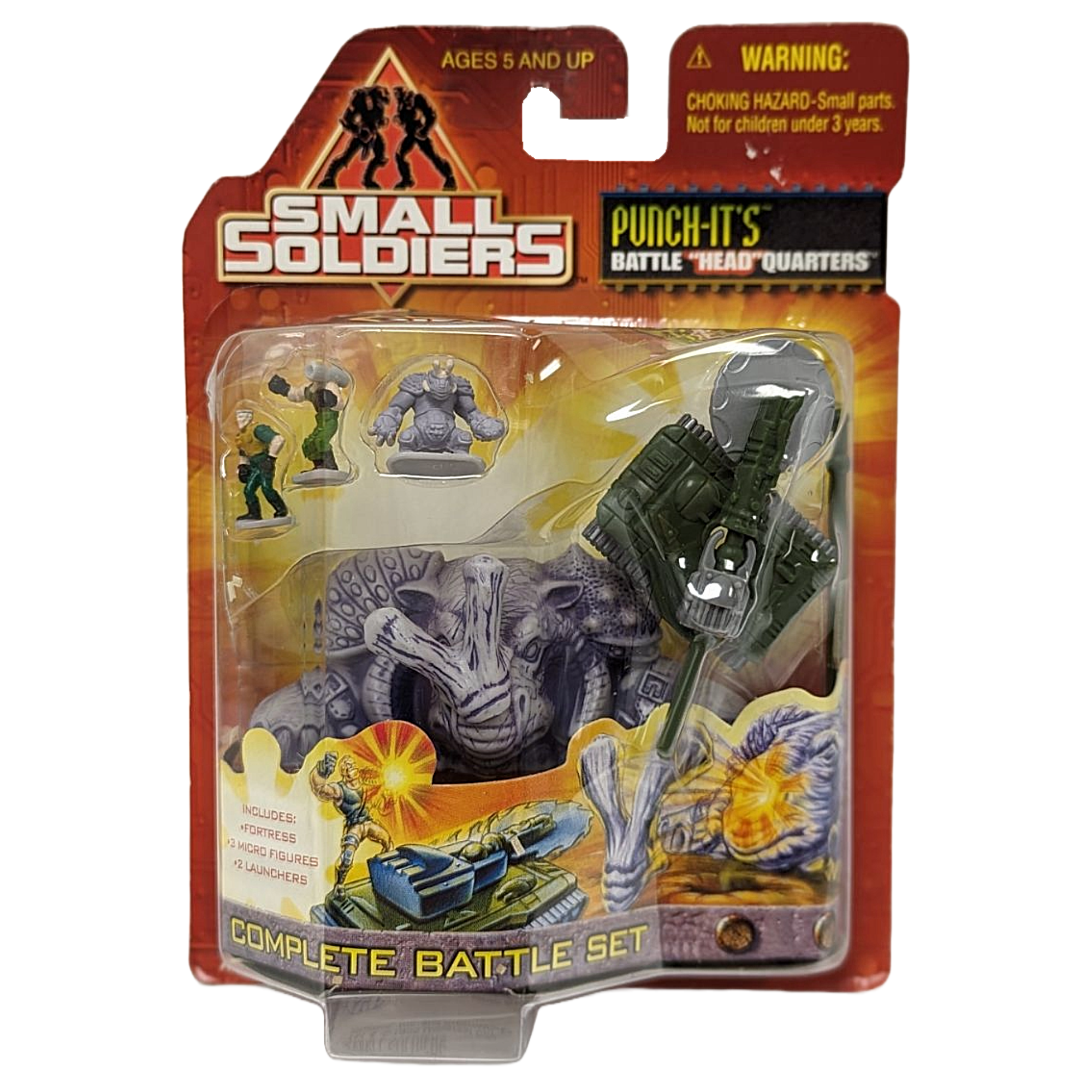 VINTAGE 1998 KENNER SMALL SOLDIERS PUNCH-IT'S BATTLE HEADQUARTERS SET