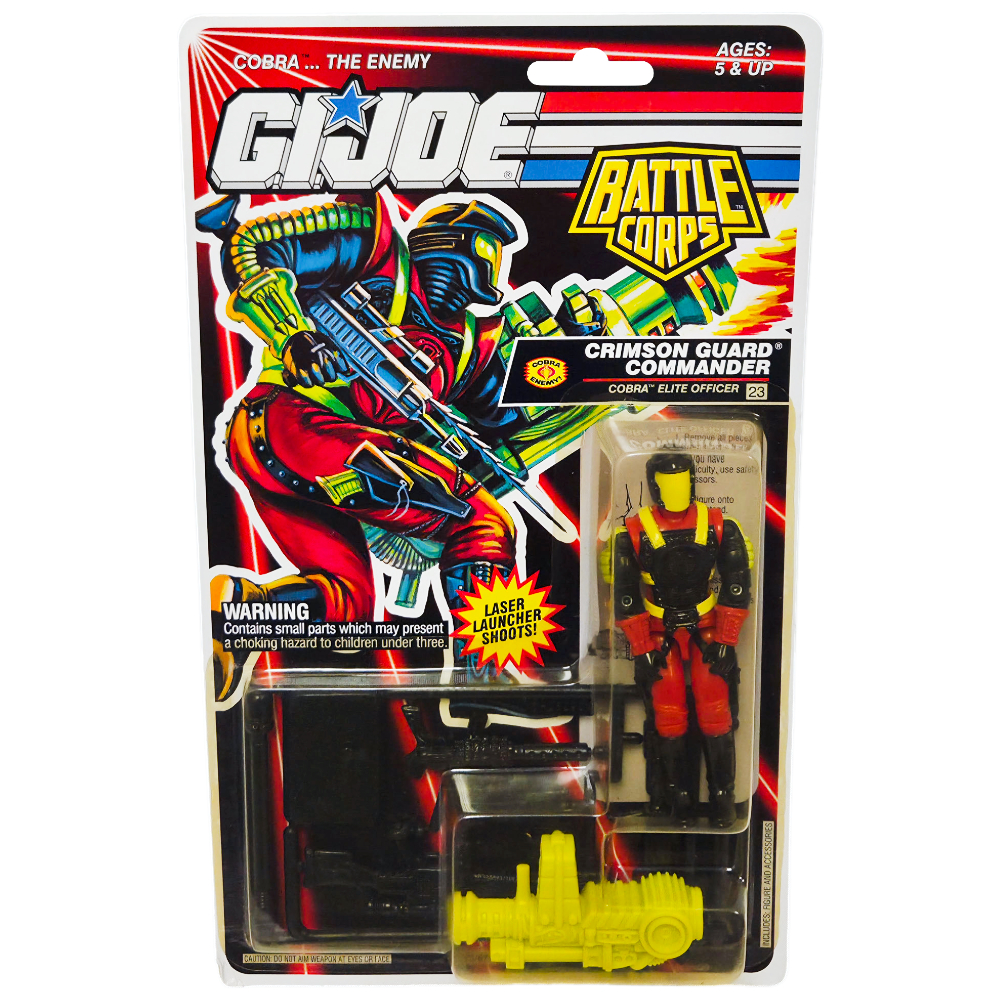 VINTAGE 1992 HASBRO G.I. JOE BATTLE CORPS CRIMSON GUARD COMMANDER