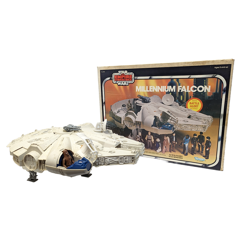 VINTAGE 1981 KENNER STAR WARS ESB MILLENIUM FALCON WITH BOX (INCOMPLETE)