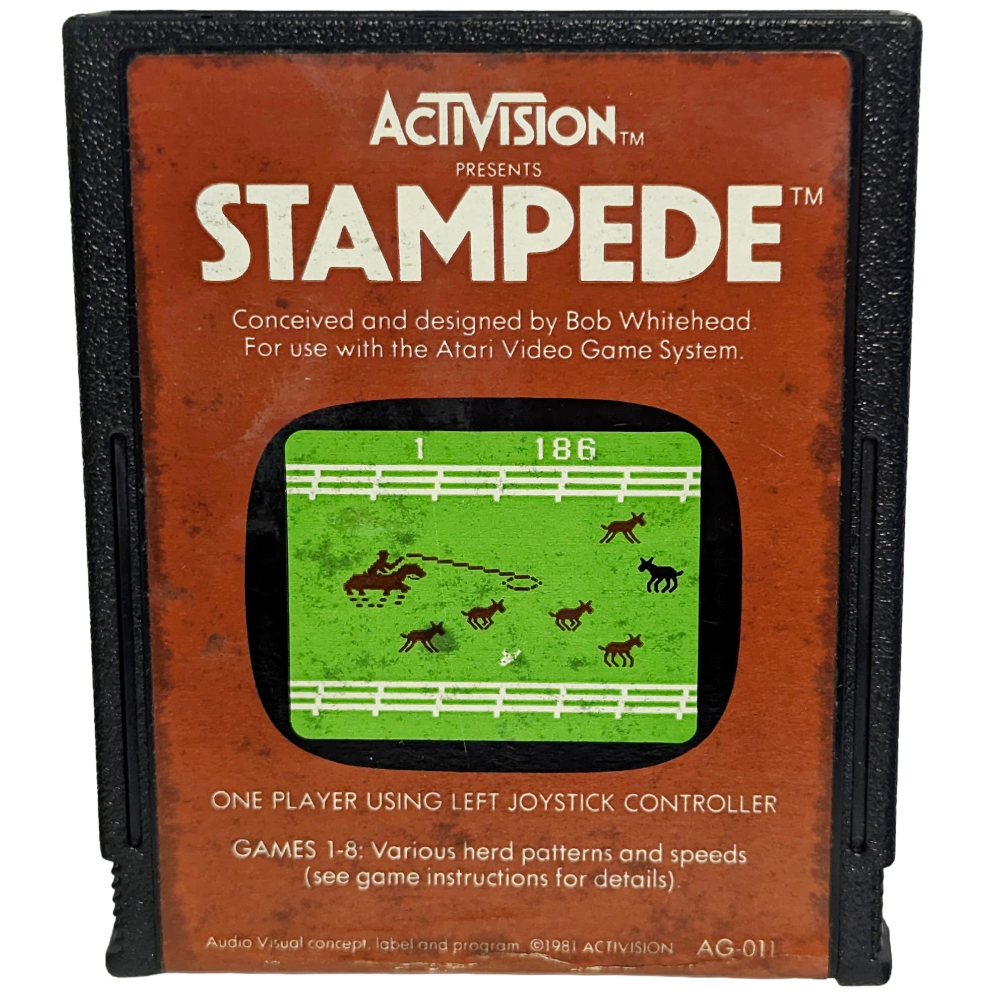 VINTAGE 1981 ACTIVISION ATARI 2600 STAMPEDE GAME TESTED (NO BOX & INSTRUCTIONS)