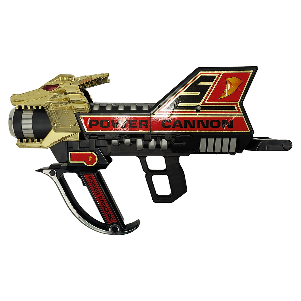 Thumbnail: VINTAGE 1994 BAN DAI MMPR POWER CANNON WEAPON PREOWNED