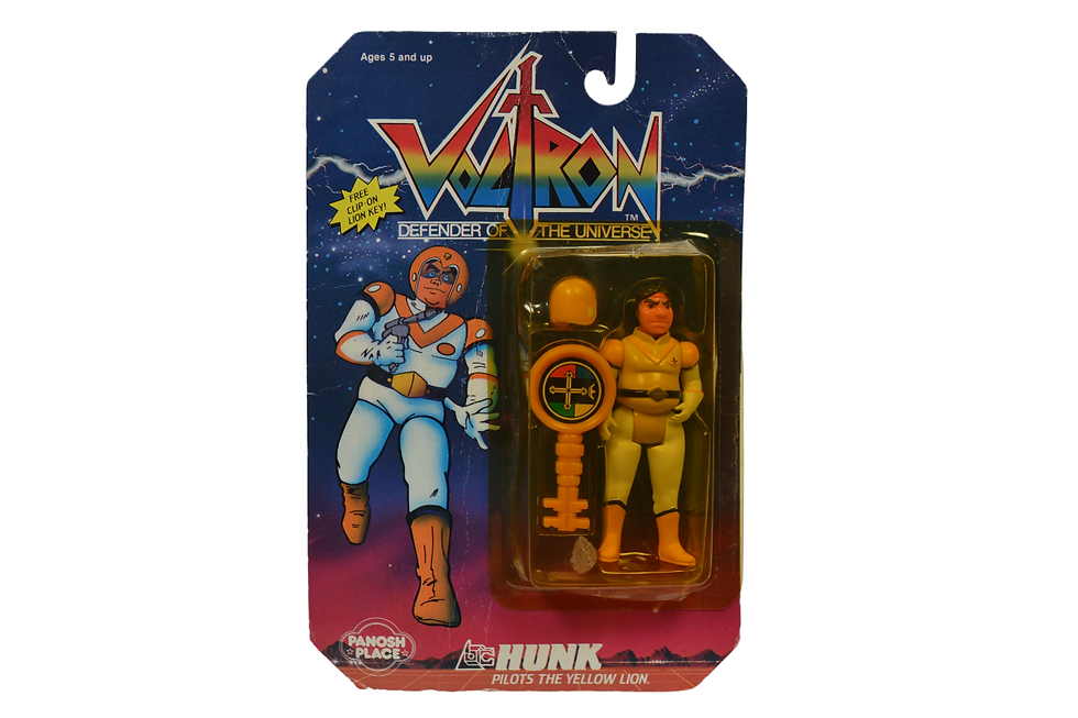 VINTAGE 1984 PANOSH PLACE VOLTRON HUNK ACTION FIGURE (NOT MINT)