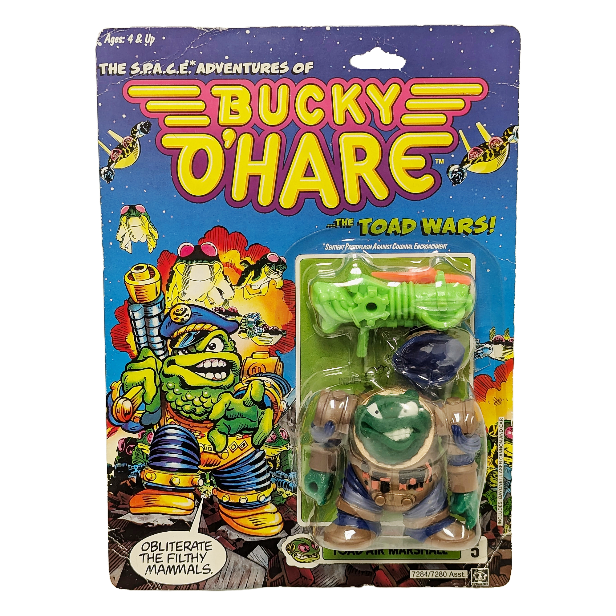 VINTAGE 1990 HASBRO BUCKY O'HARE TOAD MARSHALL FIGURE