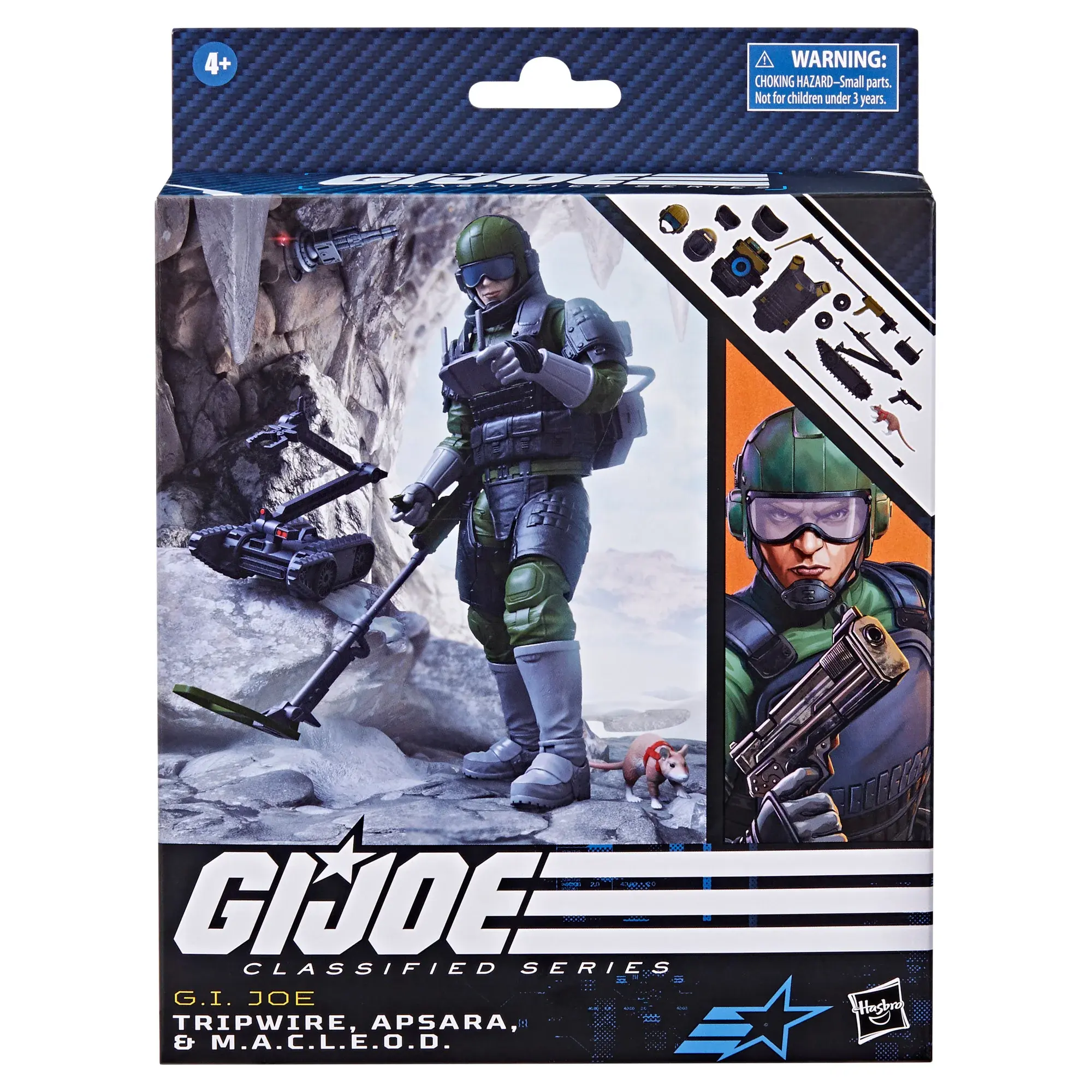 2023 HASBRO PULSE G.I. JOE CLASSIFIED  SERIES TRIPWIRE AND MACLEOD ACTION FIGURE
