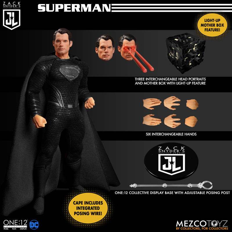 Thumbnail: 2023 MEZCO ONE 12 SNYDER'S JUSTICE LEAGUE SUPERMAN, BATMAN, FLASH ACTION FIGURES