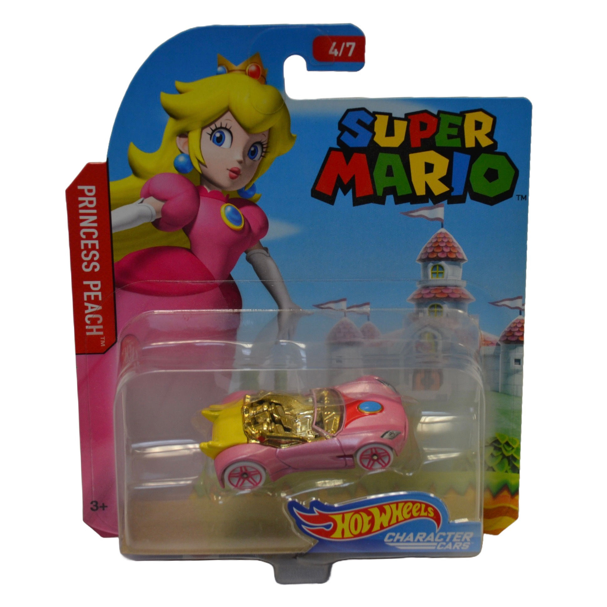 2017 MATTEL HOT WHEELS CHARACTER CARS PRINCESS PEACH DIECAST CAR