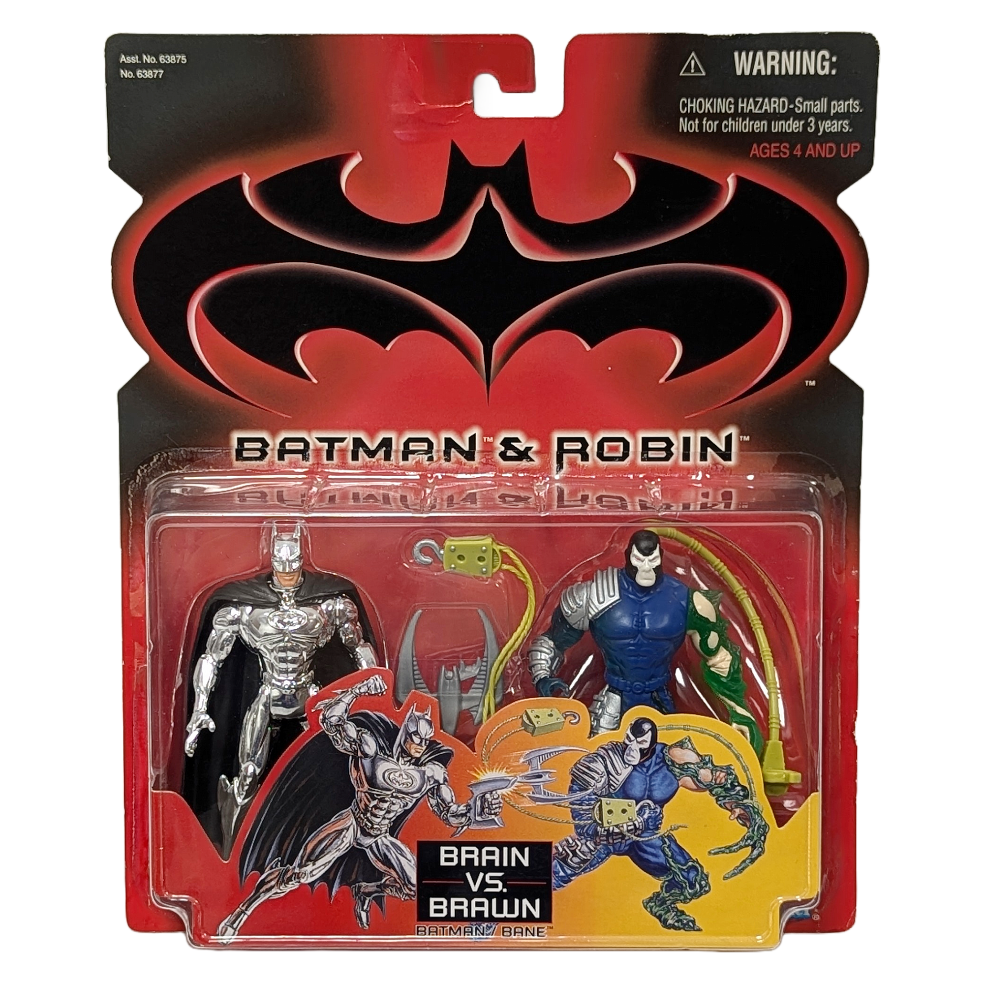 VINTAGE 1997 HASBRO BATMAN AND ROBIN BATMAN VS BANE FIGURES