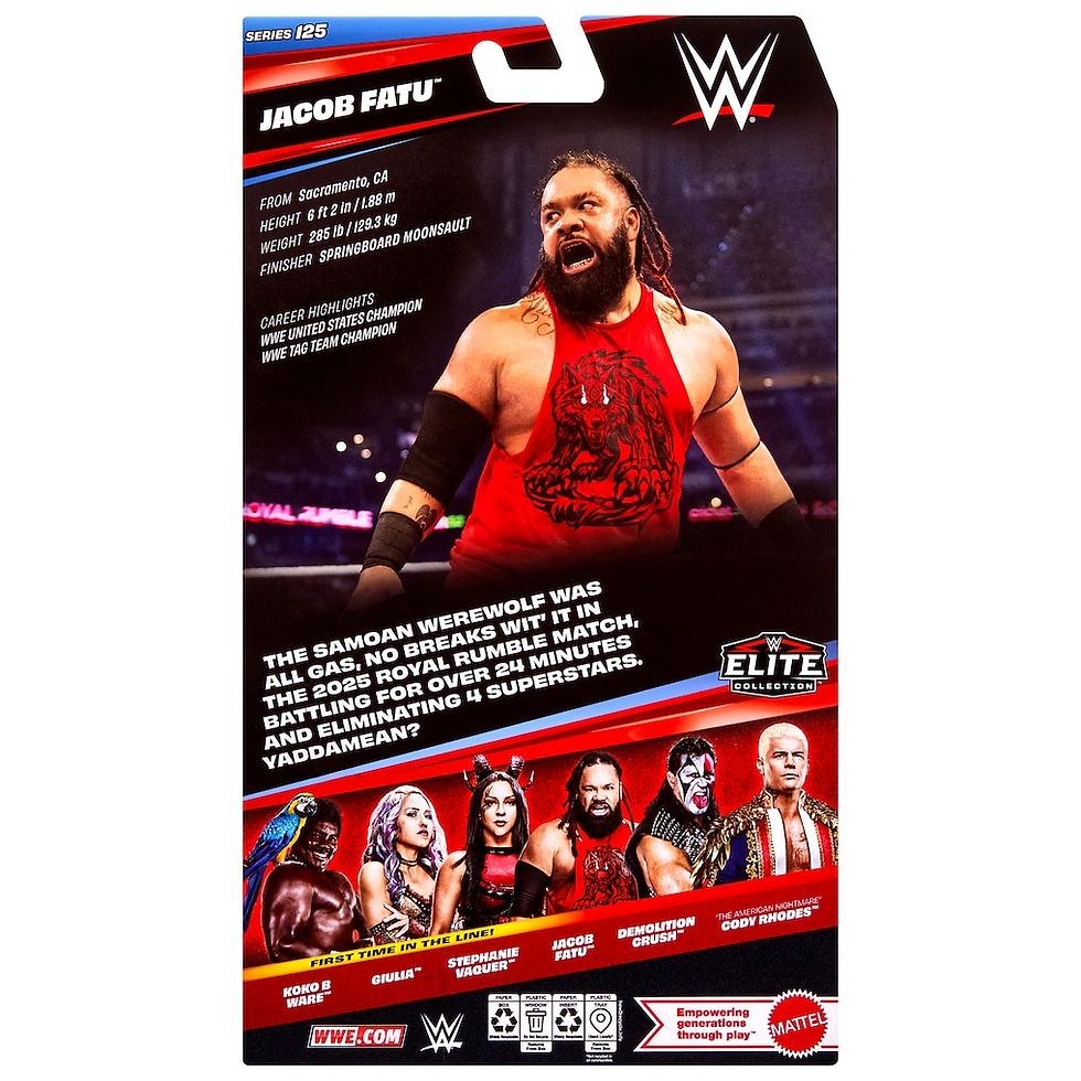 Thumbnail: 2026 MATTEL WWE ELITE COLLECTION JACOB FATU FIGURE