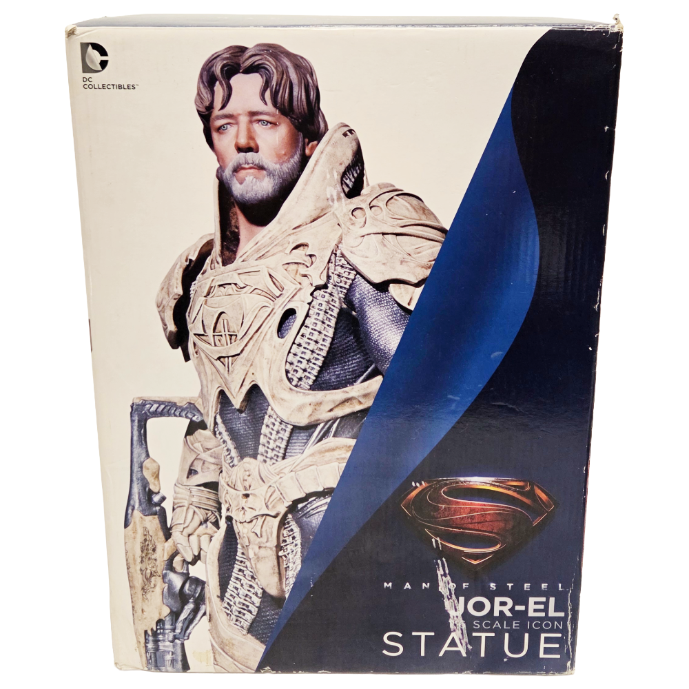 2013 DC COLLECTIBLES MAN OF STEEL JOR-EL 1:6 STATUE (BOX NOT MINT)