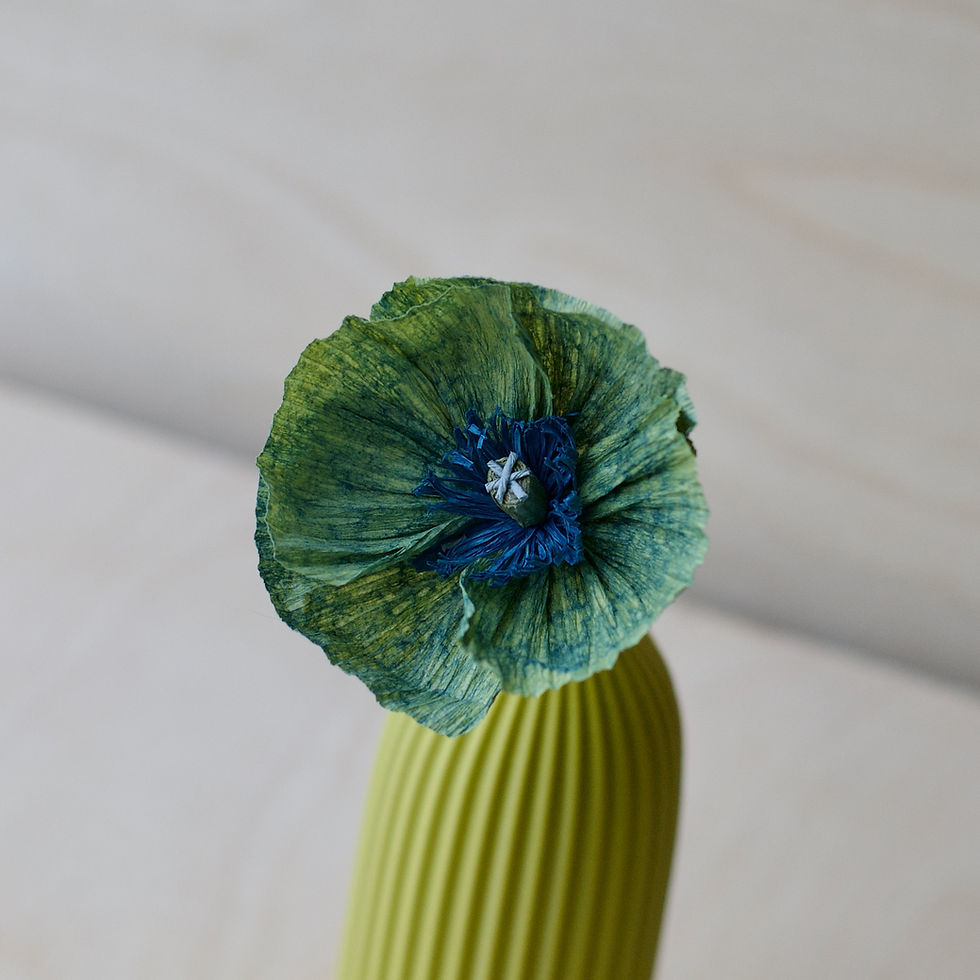 Thumbnail: Vase & Flower Gift Set: Olive