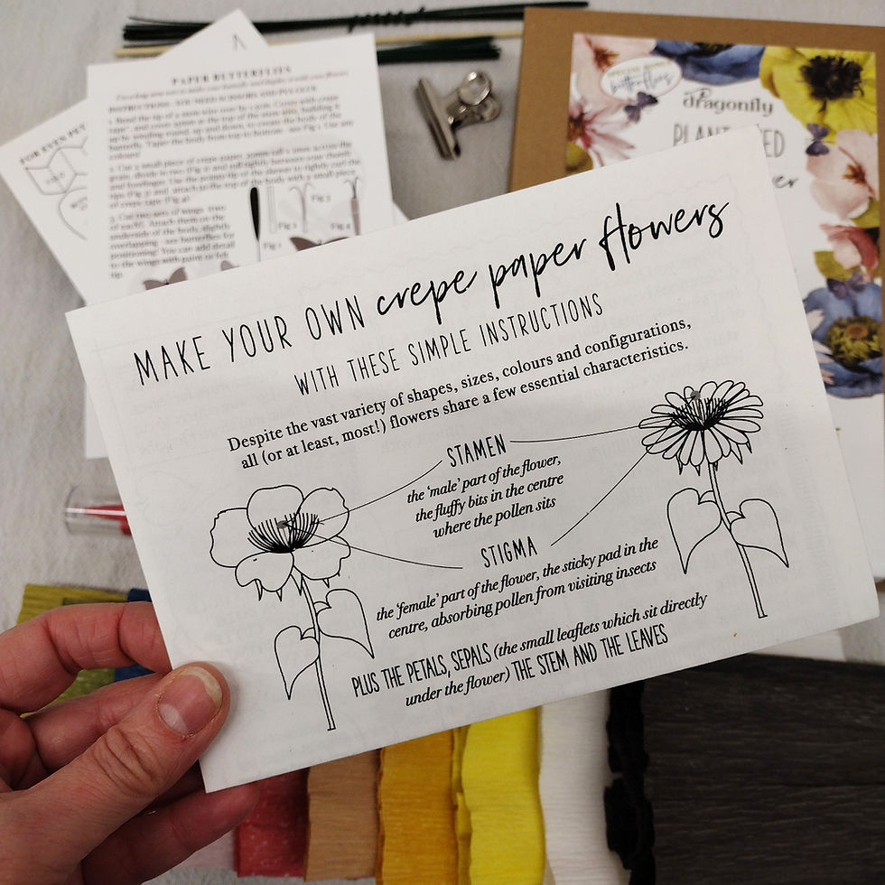 Thumbnail: Plant Dyed Paper Craftkit for Paper Flower Making