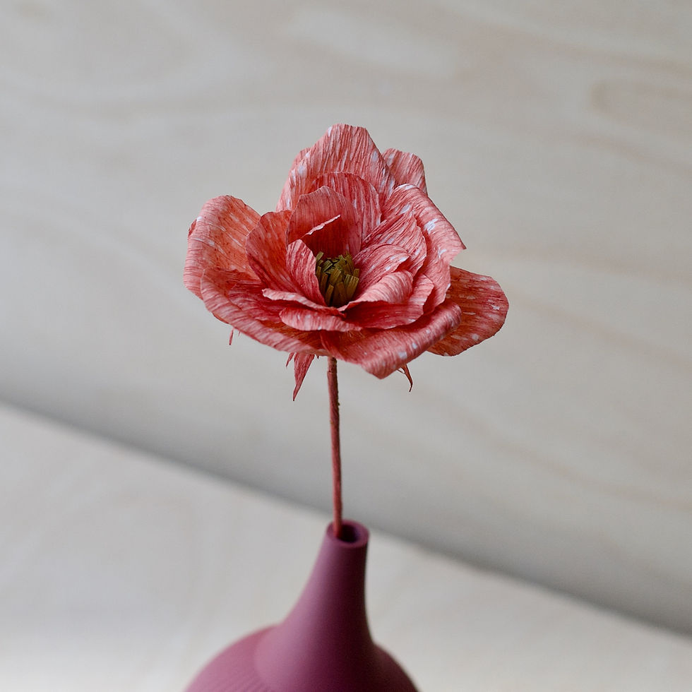 Thumbnail: Vase & Flower Gift Set: Plum