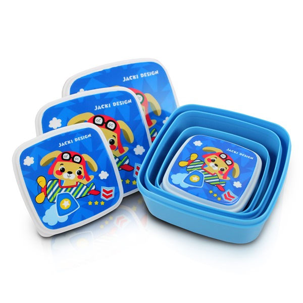 Pote Infantil Lanche 4 Peças Filhotinhos - AHX18733