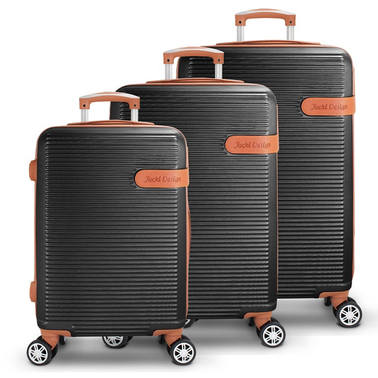 Conjunto de Malas 3 Peças Premium Preto - Jacki Design - AHZ23898