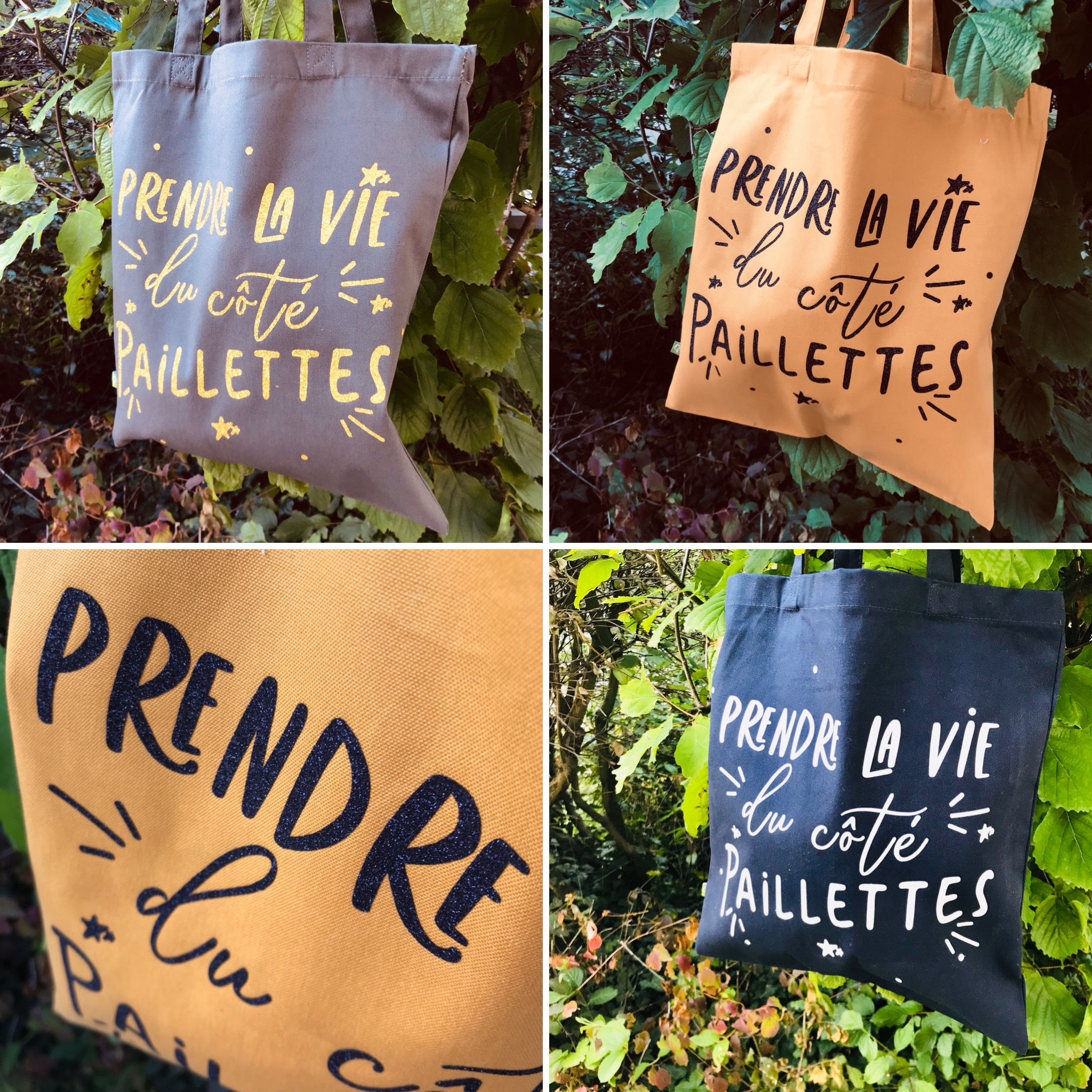 "Prende la vie du côté paillettes"
