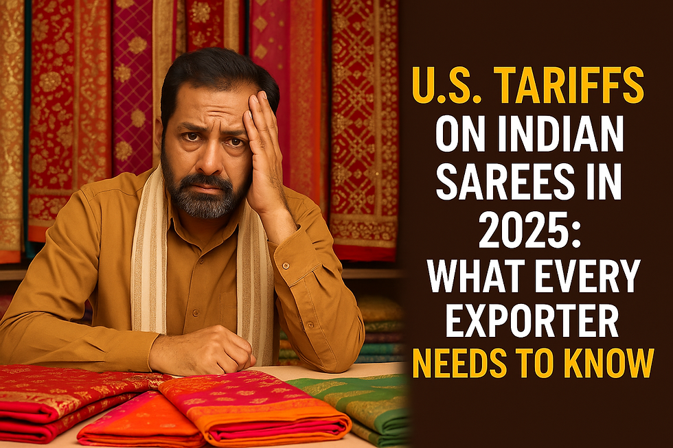 How US Tariffs in 2025 Affect Indian Saree Exports – What Exporters Must Know