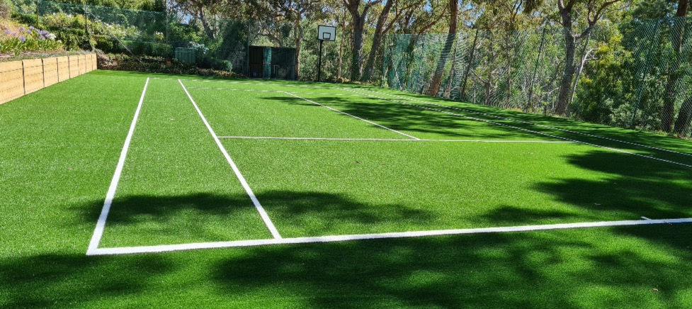resurfaced tennis court