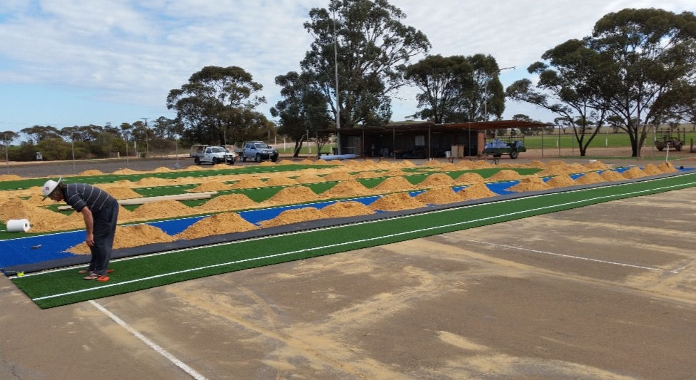 tennis court sand