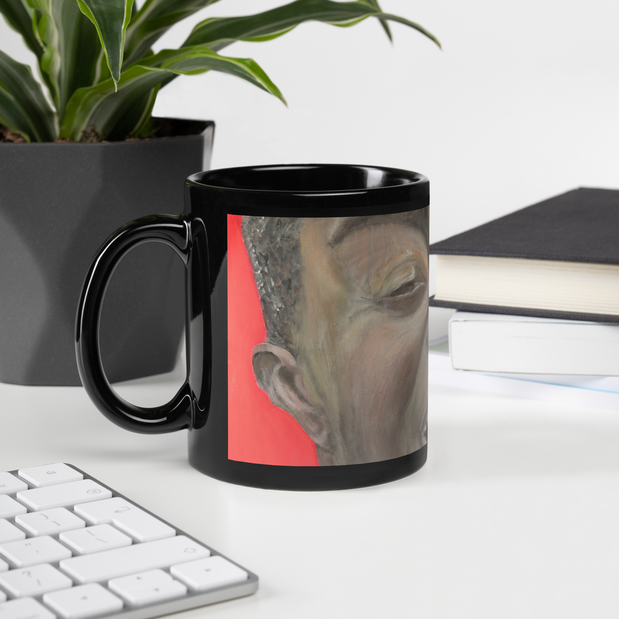 Louis - Black Glossy Mug