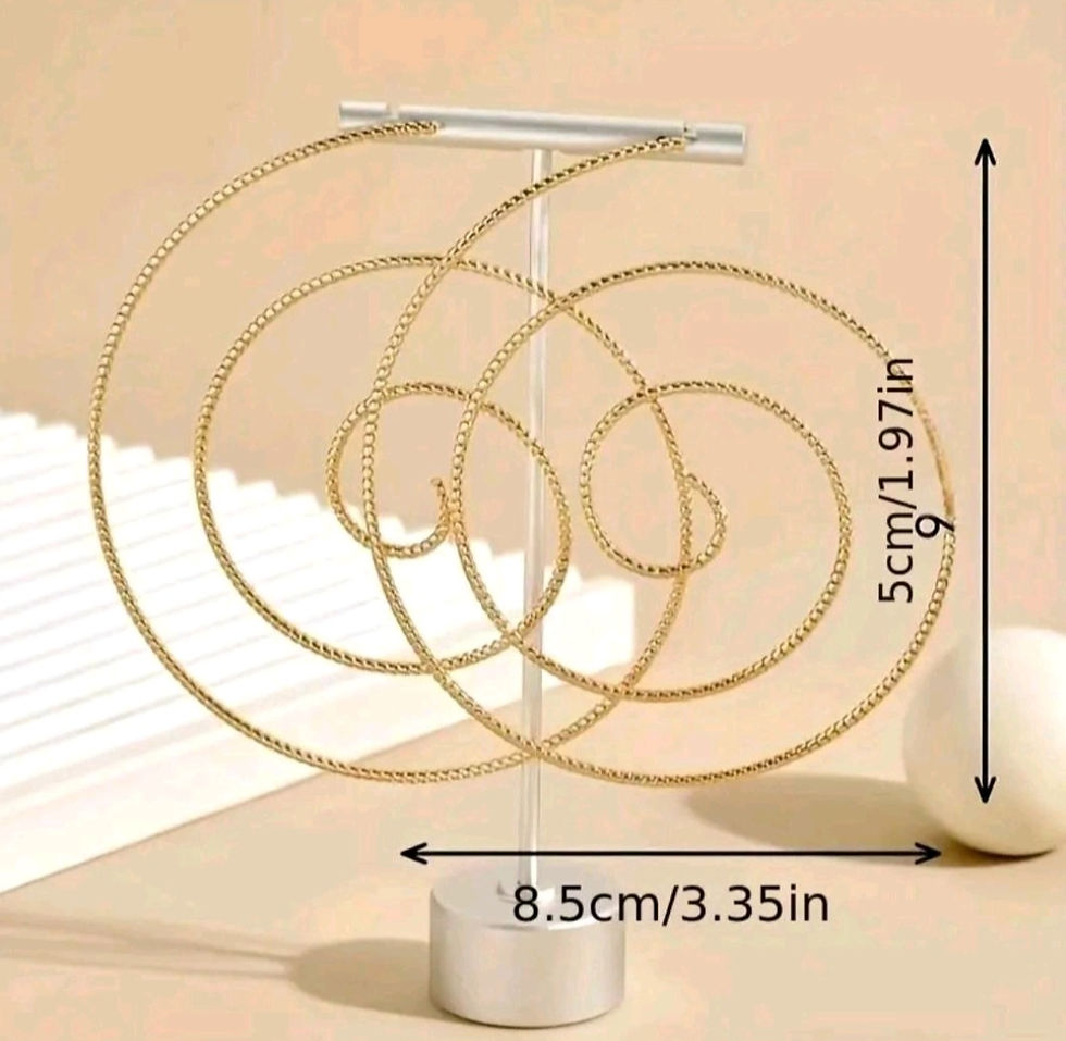 Thumbnail: Exaggerated Spiral Vortex Design Hoop Earrings