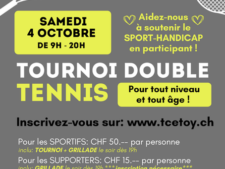 Tournoi de Doubles caritatif