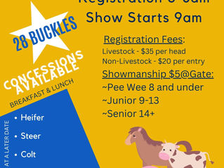 2024 MHS FFA Booster Club Prospect Show