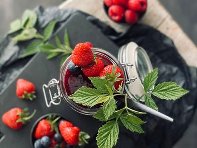 Erfrischende Beerenmarmelade