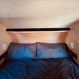 Eco Cool Ventilation System Proprietary to PinDrop shown installed in the cabin.