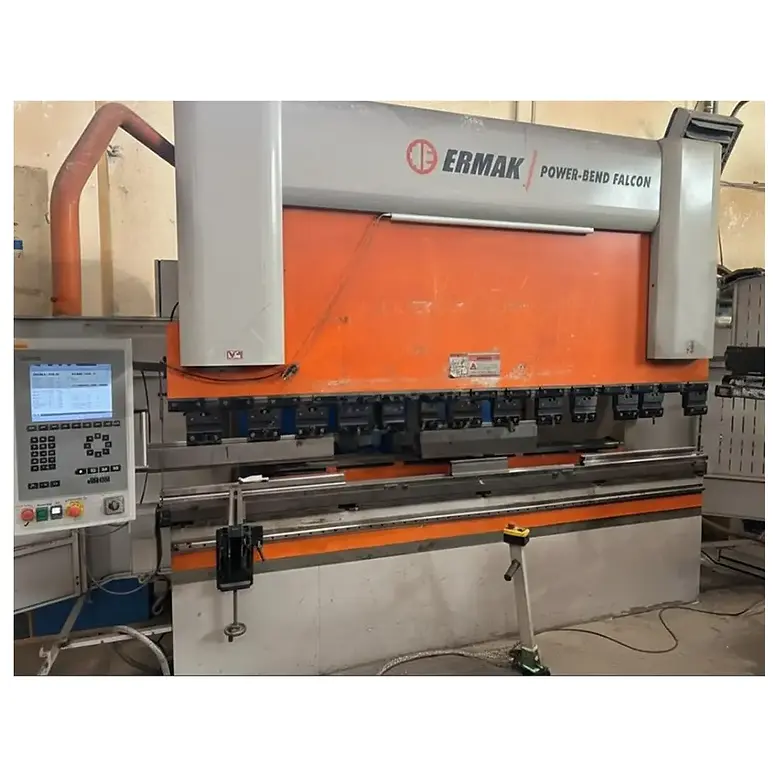 Plegadora de chapa ermaksan Mod. pb Falcon 3100 x 135 ton excelente para trabajo de chapa y carpinterías metálicas