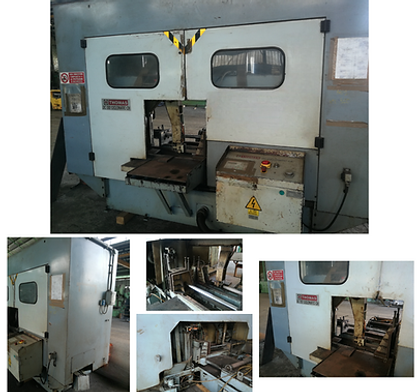 alt="Segatrice a nastro THOMAS DC 550 CICLOMATIC CN con controllo CNC e taglio fino a 550 mm"