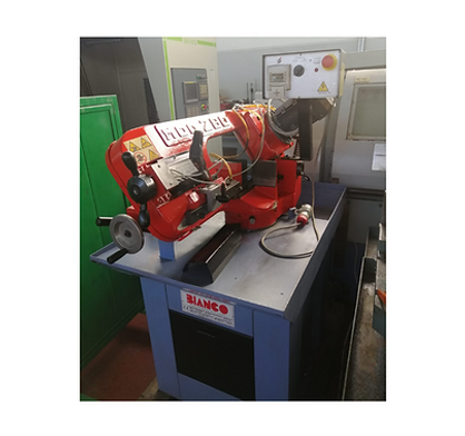alt="Segatrice a nastro BIANCO 280 MAN manuale con taglio inclinato fino a 60°"