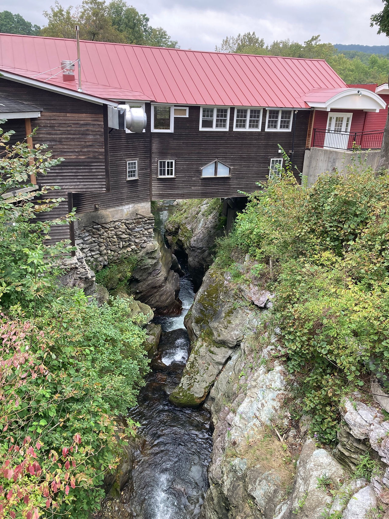 Mach's is built over a ravine