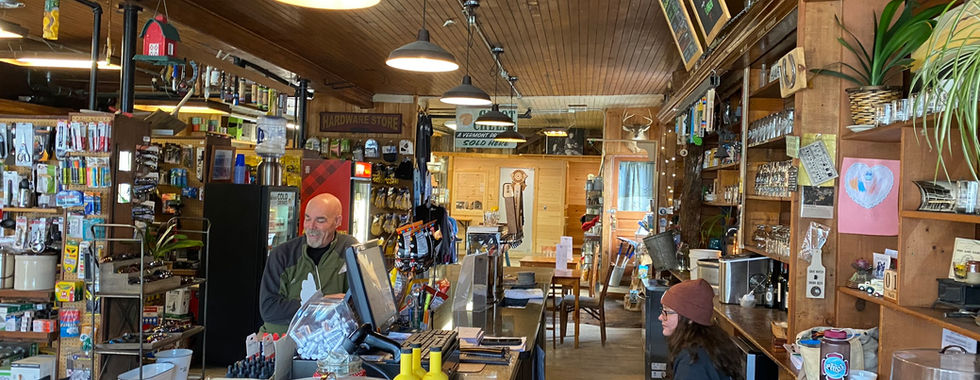 Drinks on right, tools on left, cheese in back